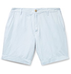 Faherty - Malibu Slub Linen and Cotton-Blend Shorts - Blue