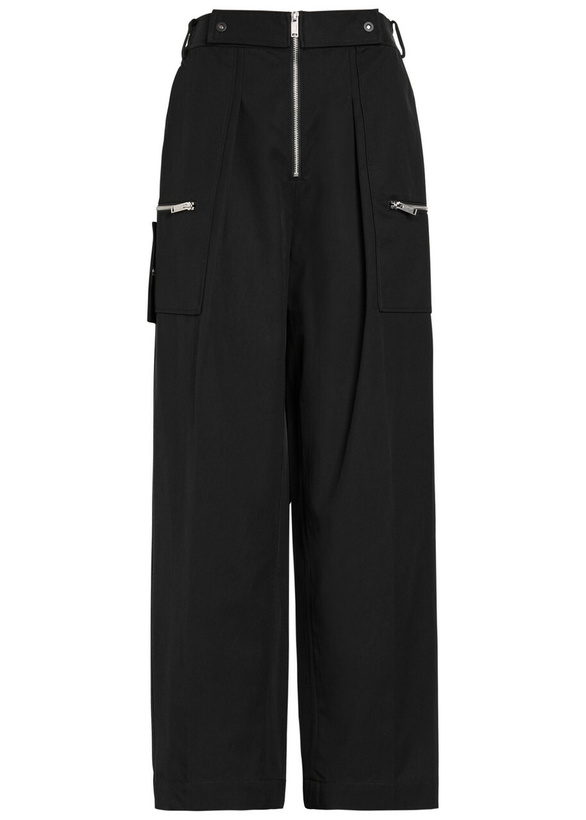 Photo: 3.1 Phillip Lim Wide-leg Cotton-blend Trousers Black