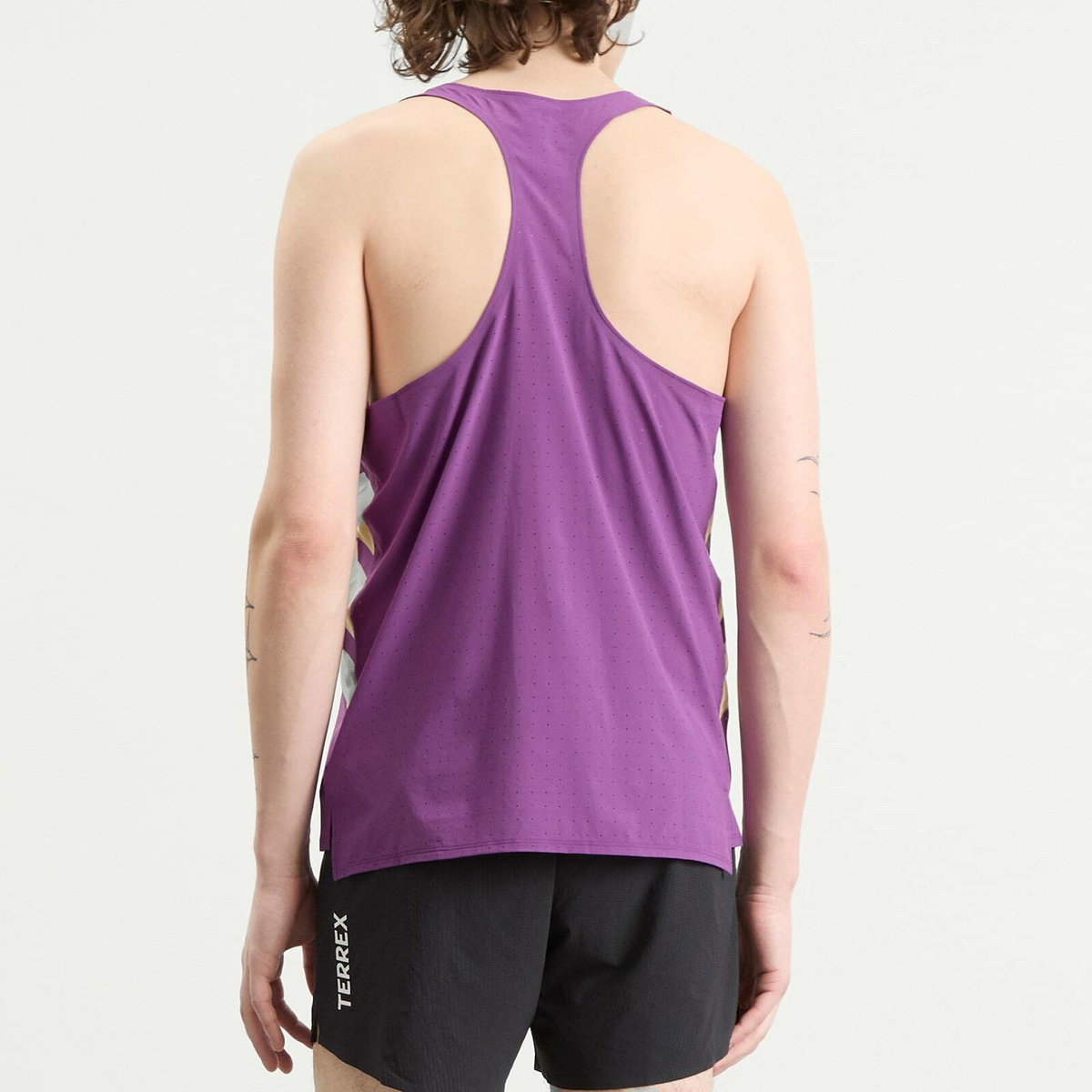 Adidas Men's Rtr Singlet Vest in Tribe Purple