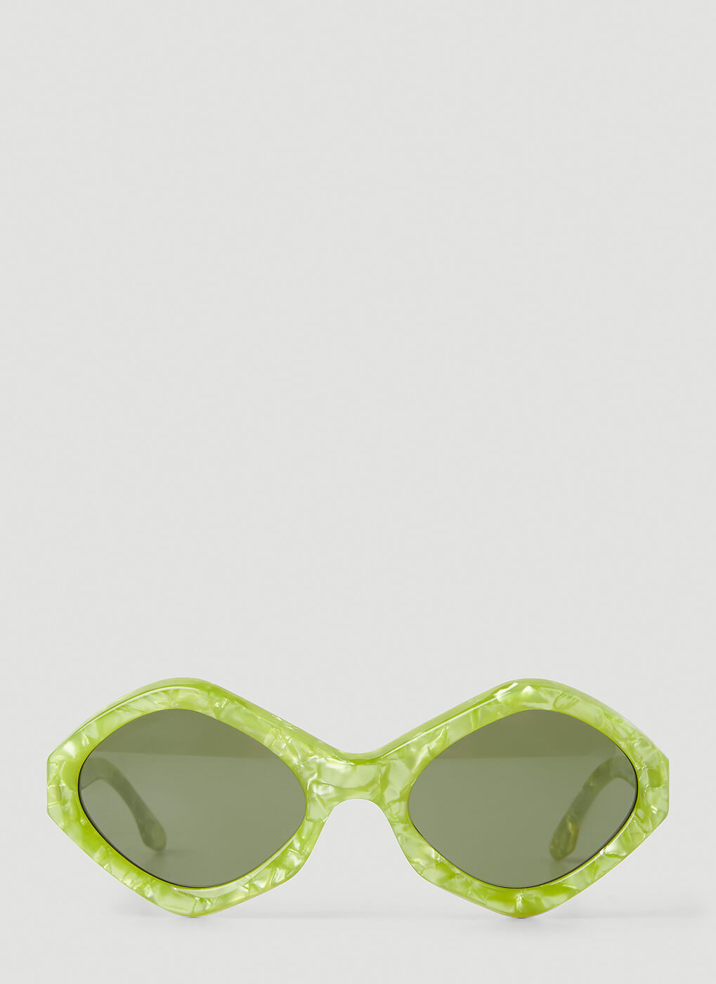 Octavia Marbled Sunglasses in Green Kiko Kostadinov