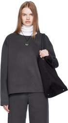 Arch The Gray Handmade Wool Cashmere Top