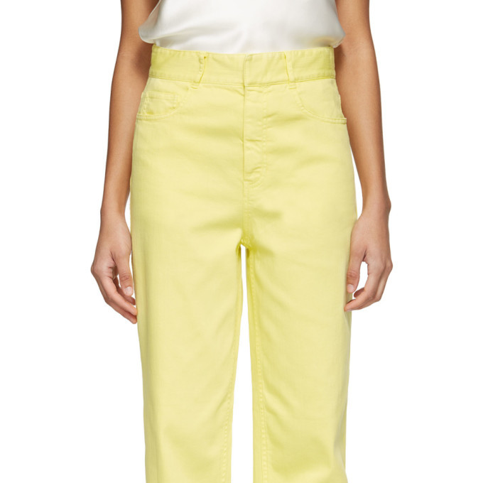 Tibi Yellow Spring Carpenter Jeans Tibi
