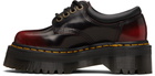 Dr. Martens Burgundy 8053 Quad Platform Derbys