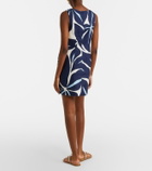 Cala de la Cruz Rhoda printed linen minidress