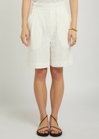 Delos Lazarus Textured Woven Shorts White