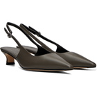 Aeyde Gray Catrina Slingback Heels