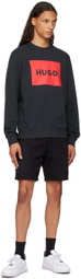 Hugo Black Drawstring Shorts
