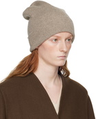 The Row Beige Achille Beanie