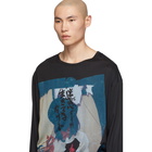 Yohji Yamamoto Black Yohji Face Long Sleeve T-Shirt