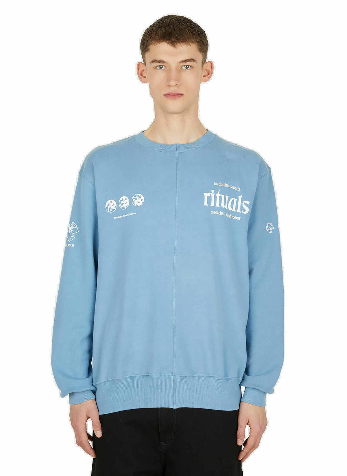 Upcycled Rituals Sweatshirt in Blue Space Available