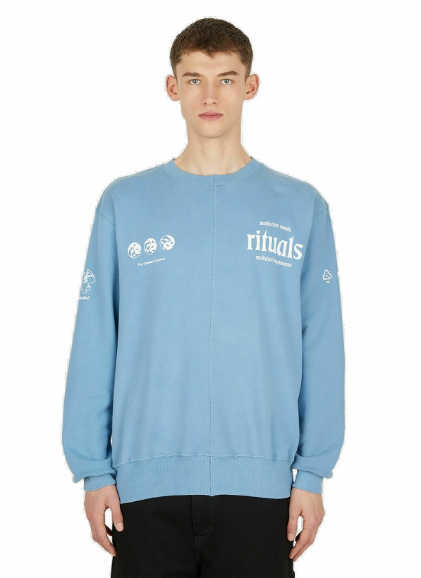 Photo: Upcycled Rituals Sweatshirt in Blue