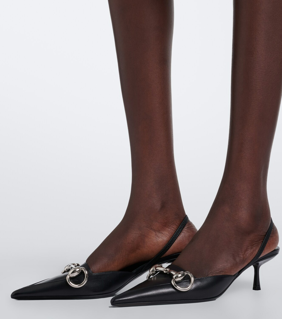 Gucci Boulevard leather slingback pumps