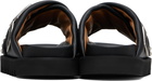 Toga Virilis SSENSE Exclusive Black Leather Sandals