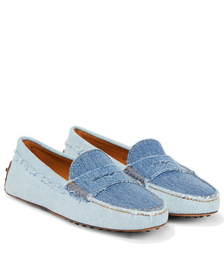 Photo: Tod's - Gommino denim loafers