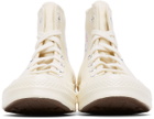 COMME des GARÇONS PLAY Off-White Converse Edition Half Heart Chuck 70 High Sneakers