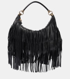 Chloé Foulard fringed leather shoulder bag