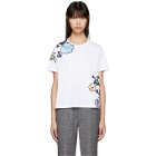 3.1 Phillip Lim White Floral Applique T-Shirt