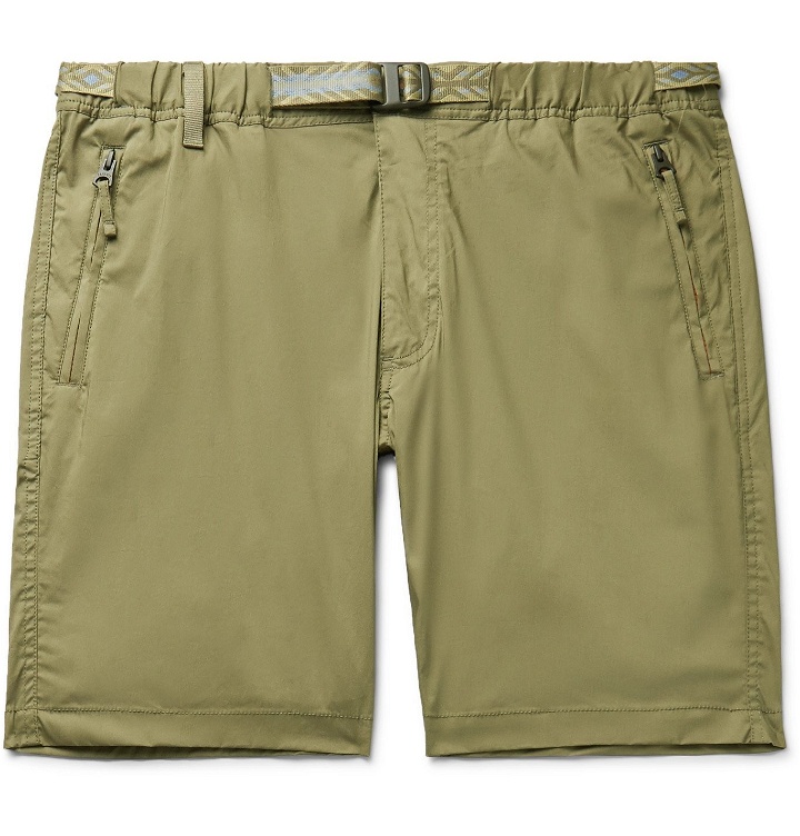 Photo: Faherty - Rockpoint Belted Cotton-Blend Shell Shorts - Neutrals