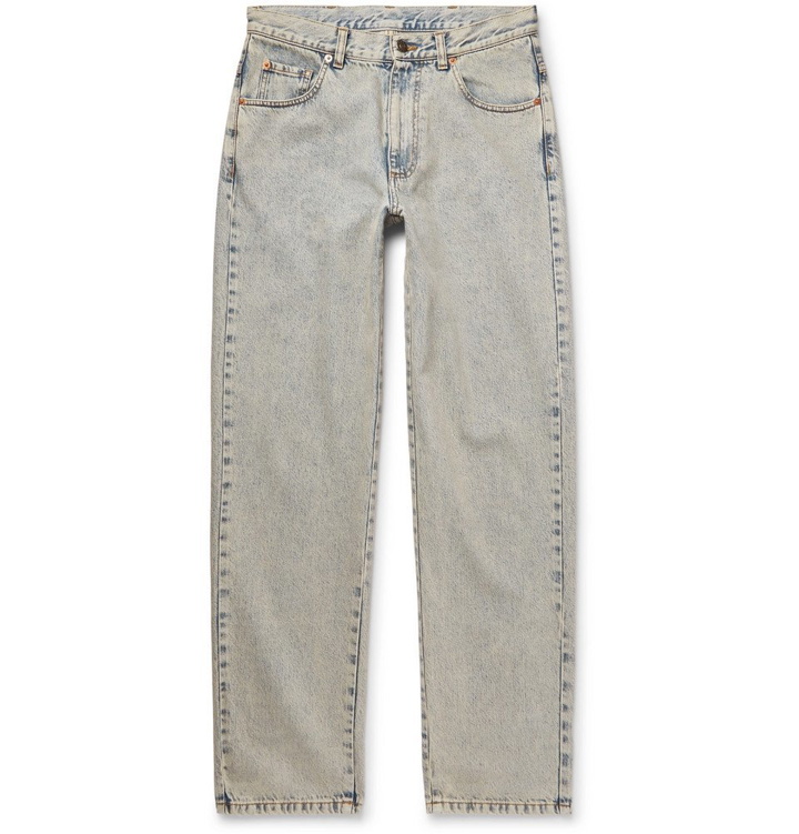 Photo: Gucci - Cropped Printed Washed-Denim Jeans - Men - Light blue