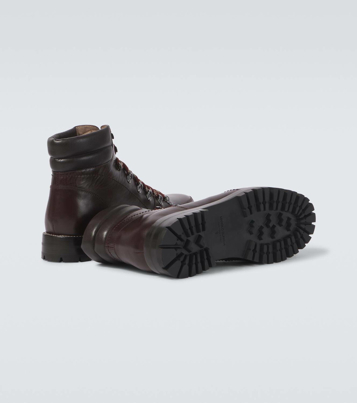 Manolo Blahnik Leather hiking boots