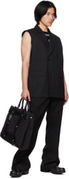 C2H4 Black Peaked Vest