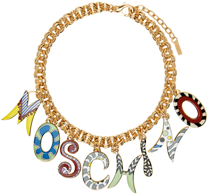 Photo: Moschino Gold Charm Necklace