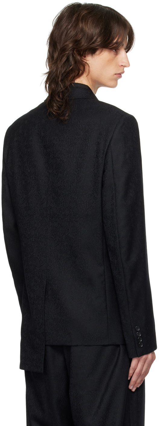 Comme des Garçons Homme Deux Black Paisley Blazer