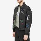 Jungles Jungles Men's Let Go Reversible Harrington Jacket in Blue/Green