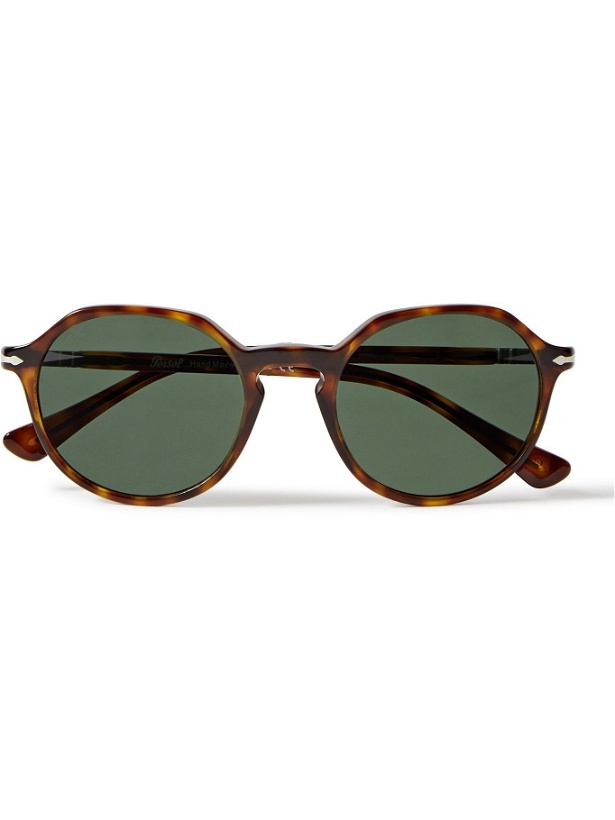 Photo: PERSOL - Round-Frame Tortoiseshell Acetate Sunglasses