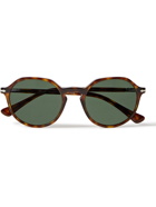 PERSOL - Round-Frame Tortoiseshell Acetate Sunglasses
