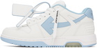 Off-White White & Blue Out Of Office Sneakers