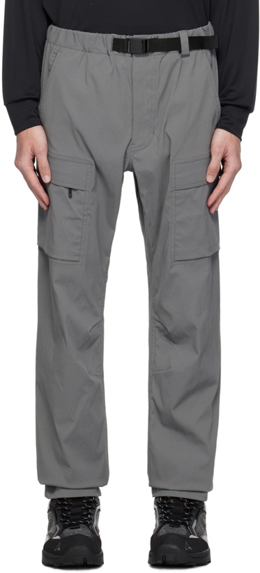 Photo: Goldwin Gray Belted Cargo Pants