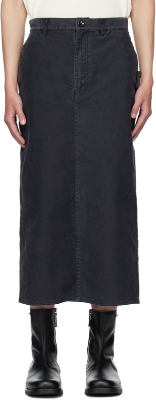 Photo: OUAT Black Office Midi Skirt