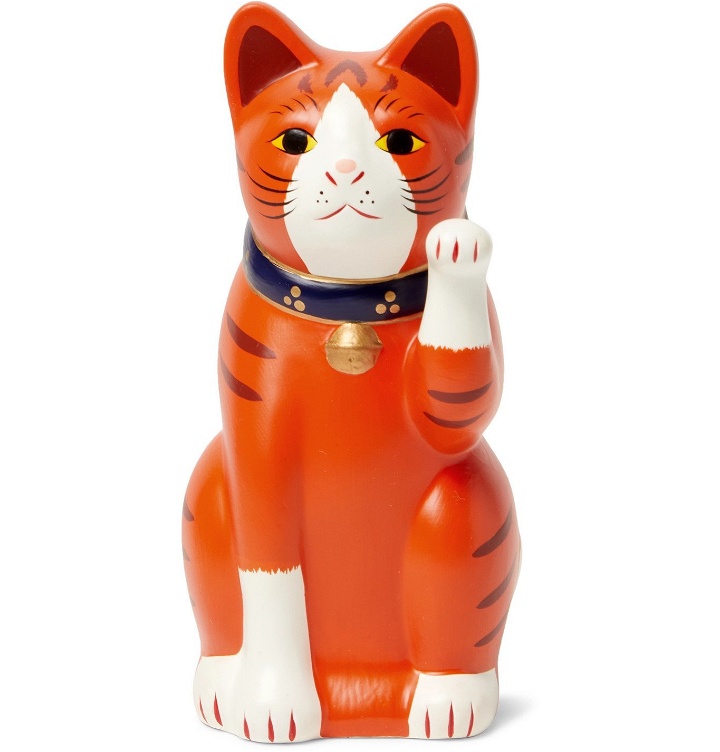 Photo: BY JAPAN - Beams Chugai Toen Fortune Cat Figurine - Orange