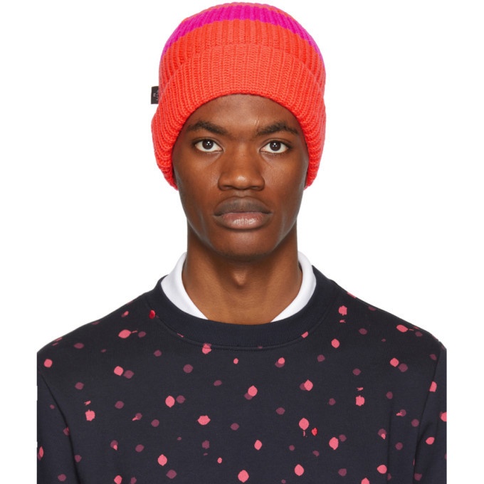 Photo: PS by Paul Smith Pink Neon Beanie