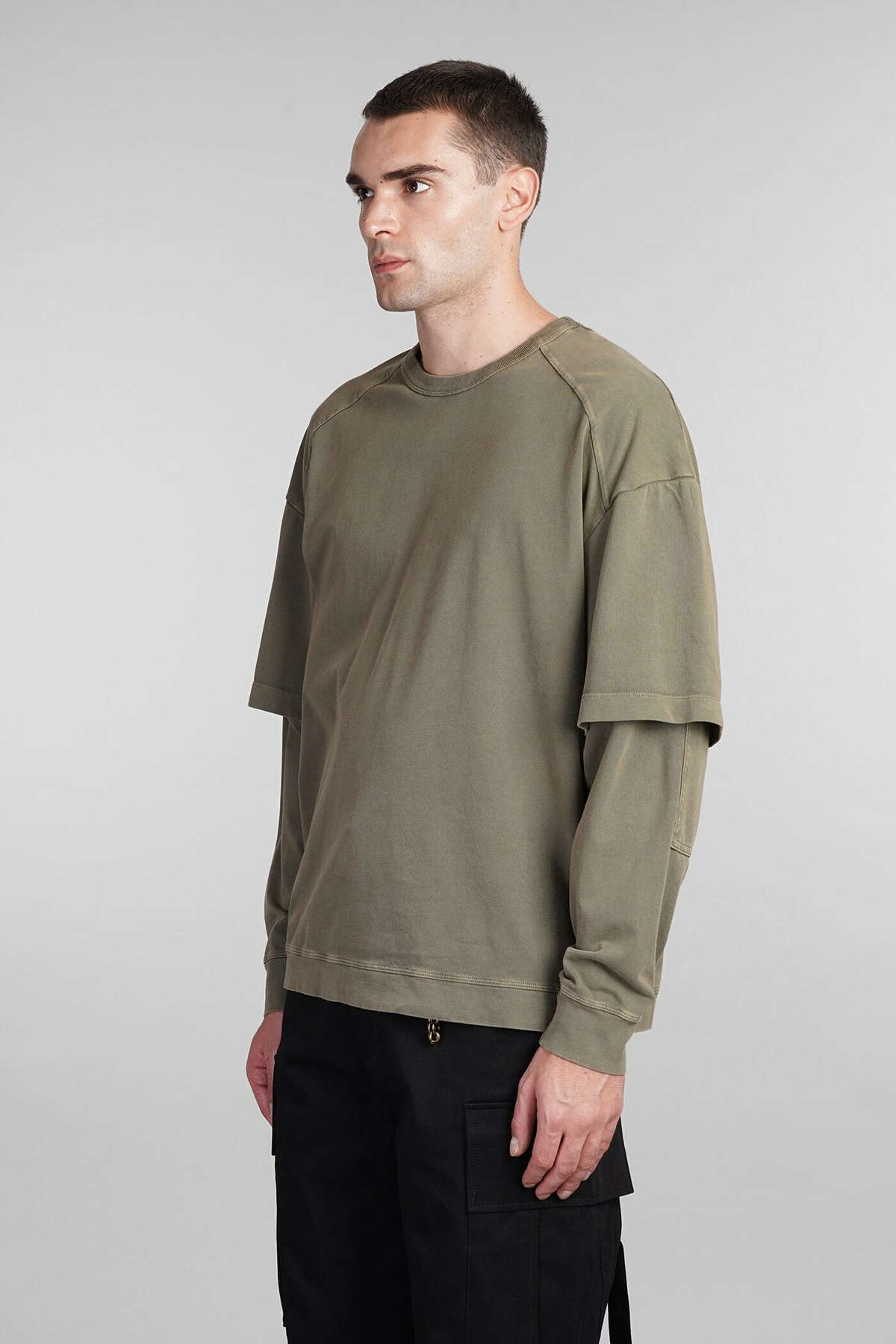 DARKPARK Theo T-shirt In Green Cotton