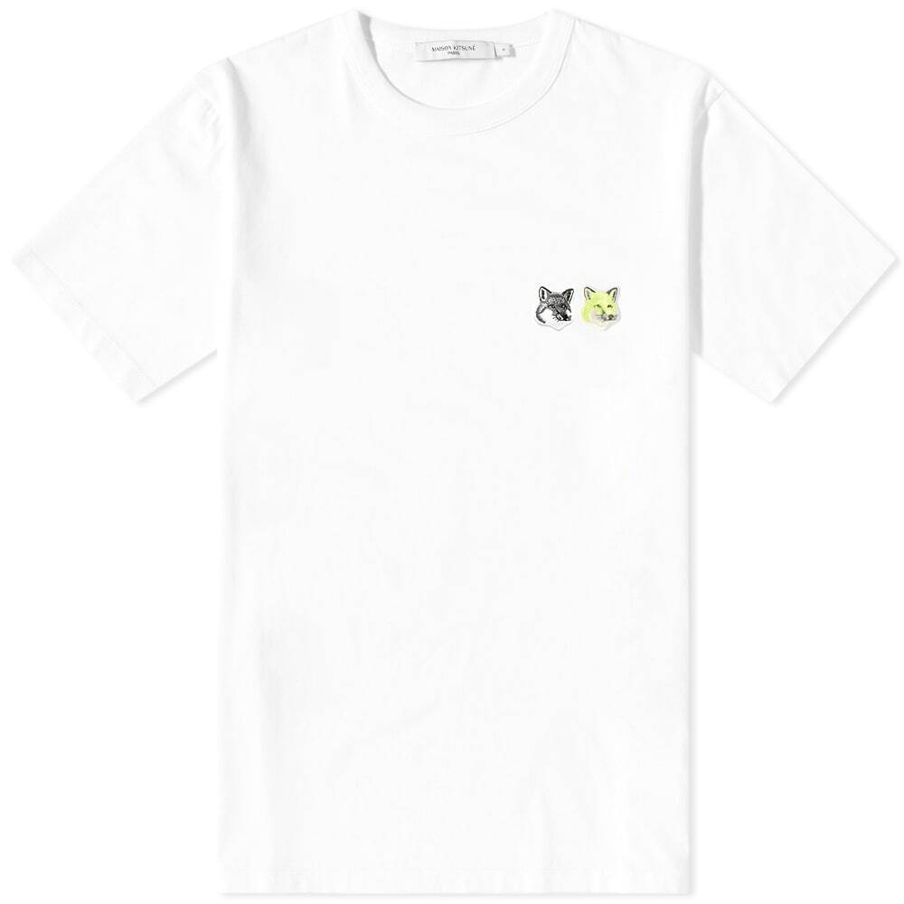 Maison Kitsuné Men's Shirt Fox Head White