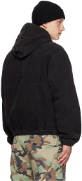 Stüssy Black Hooded Jacket