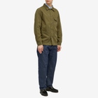 Dubbleware Men's Herringbone Work Jacket in Military Green