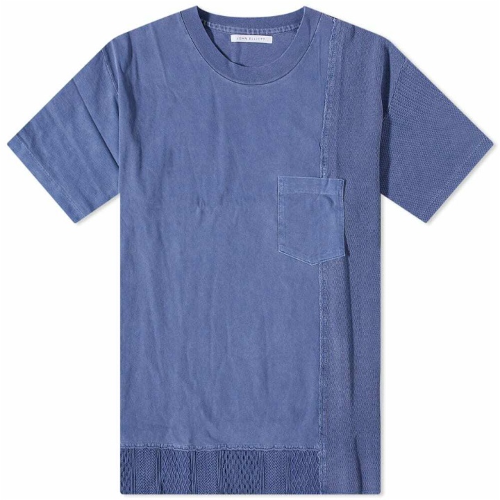 Photo: John Elliott Men's New Reconstructed T-Shirt in Washed Blue