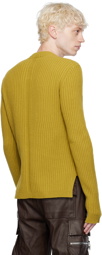 Rick Owens Yellow Fisherman Sweater