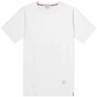 Thom Browne Men's Side Split Classic T-Shirt in White