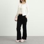 Fruity Booty Women's Ditsy Floral Cardigan in White