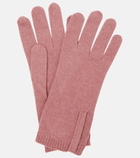 Brunello Cucinelli - Embellished cashmere knit gloves