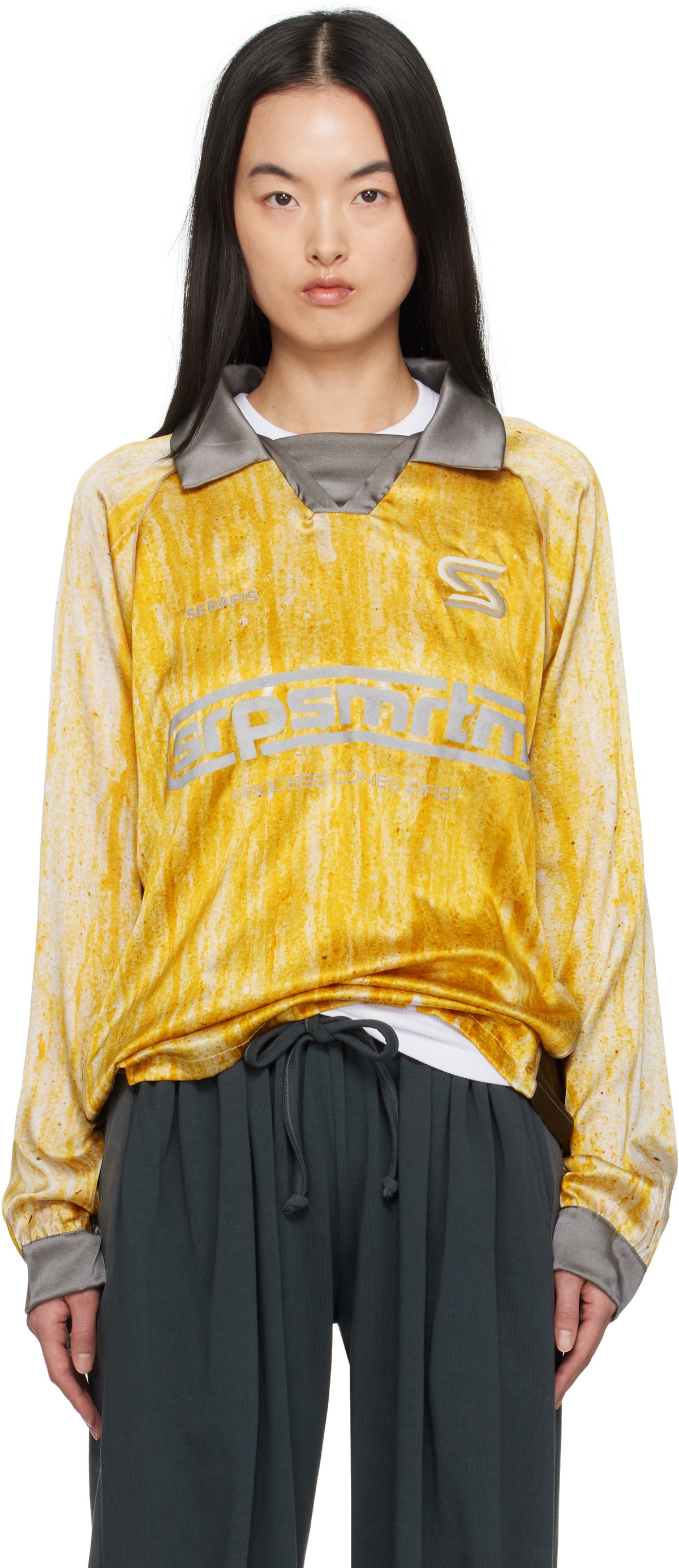 Serapis Yellow Drips Polo