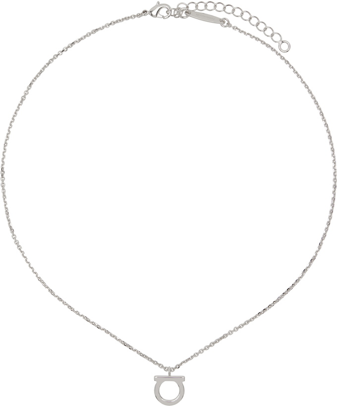 Photo: Ferragamo Silver Gancio Necklace