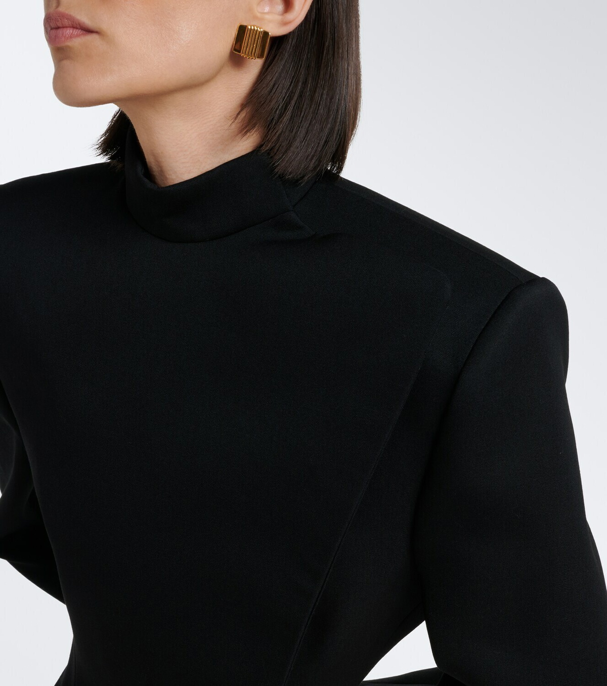 Mugler Wool blazer dress