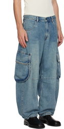 Levi's Blue Tab Blue Denim Cargo Pants