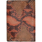 Rassvet Orange Snake Passport Holder