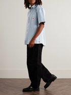 Carhartt WIP - Terrell Logo-Appliquéd Striped Cotton-Twill Shirt - Blue